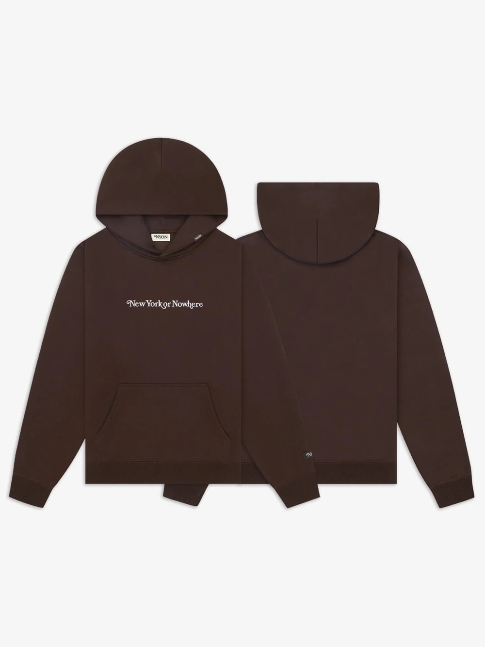 New York Or Nowhere Signature Hoodie Dark Brown